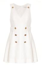 Moda Operandi Zimmermann The Lovestruck Buttoned Linen Mini Dress
