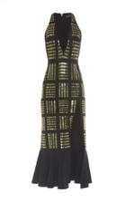 David Koma Embellished Flounce Dress
