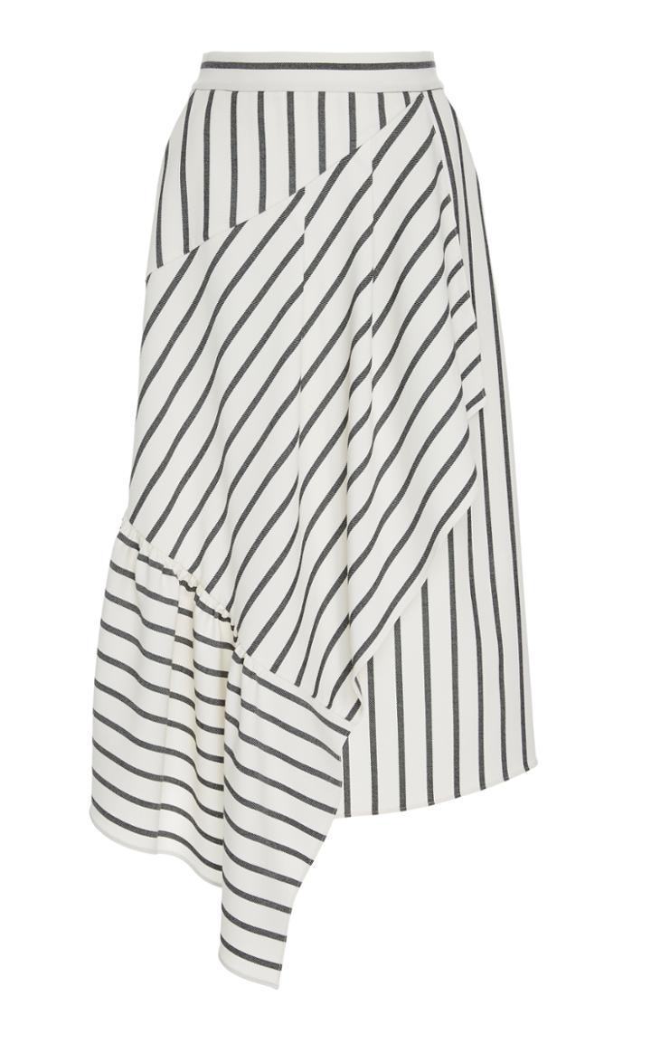 Tibi Asymmetrical Ruffle Skirt