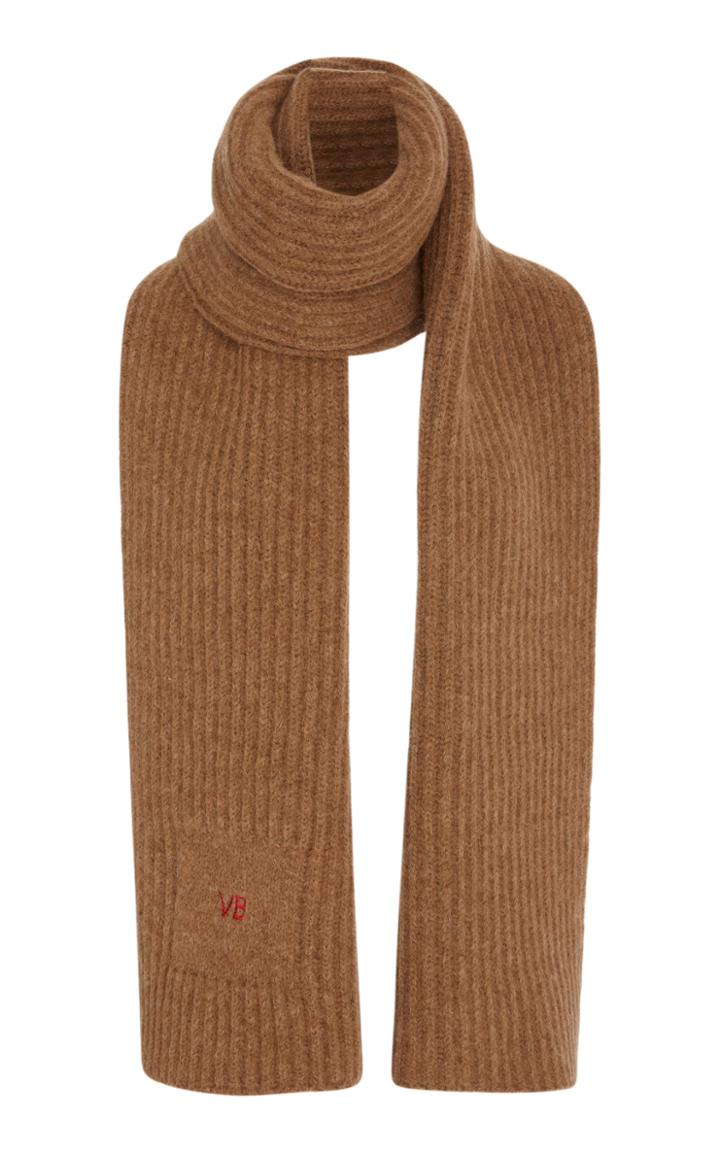 Victoria Beckham Ribbed Alpaca Scarf