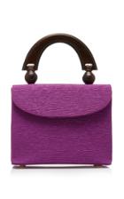 By Far Fiona Mini Textured Leather Bag