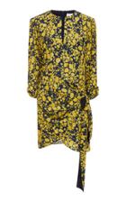 Victoria Victoria Beckham Printed Side Tie Dress