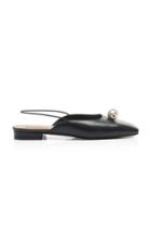 Coliac Lory Leather Pearl Slingback