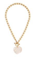 Brinker & Eliza Plot Twist 24k Gold-plated Mother-of-pearl Necklace
