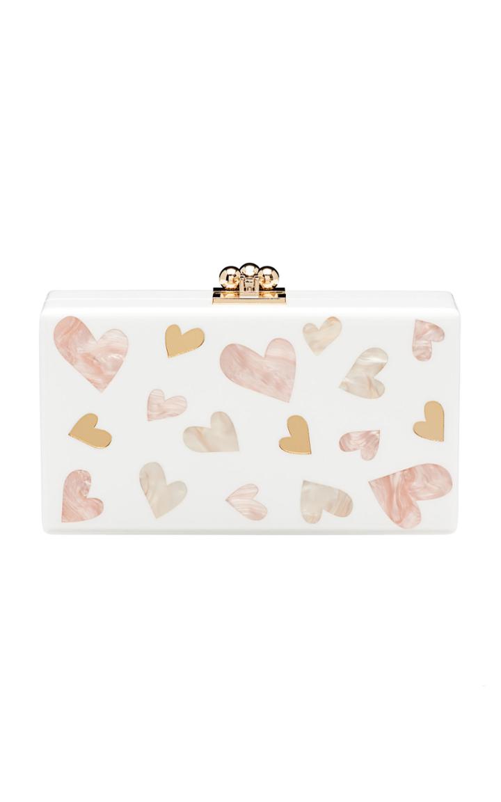 Edie Parker Jean Multi Hearts Clutch