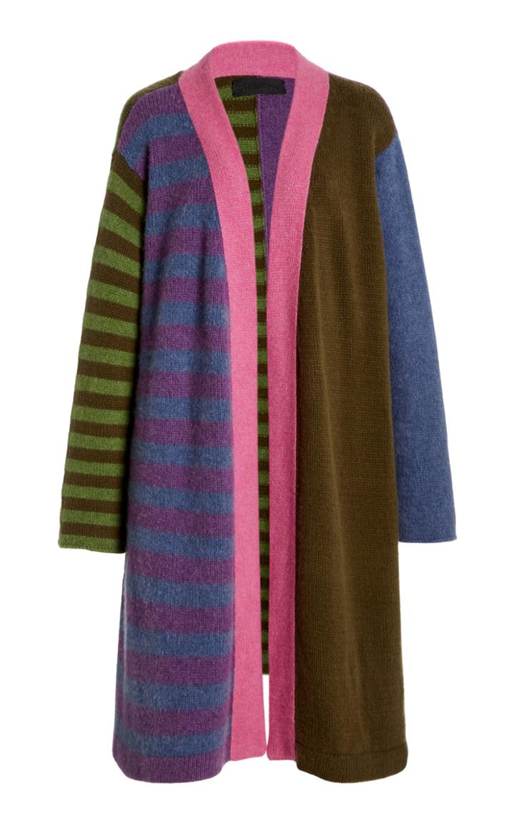 Moda Operandi The Elder Statesman Easy Experiments Striped Cashmere Cardigan