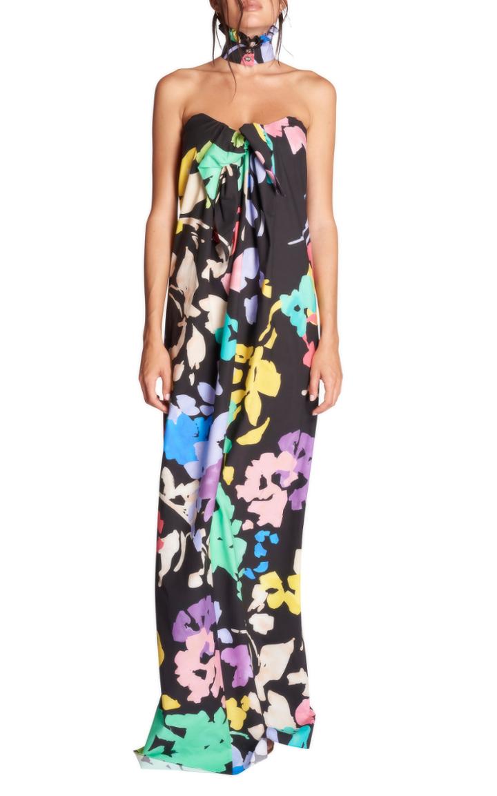 Caroline Constas Kaia Multicolor Cotton Gown