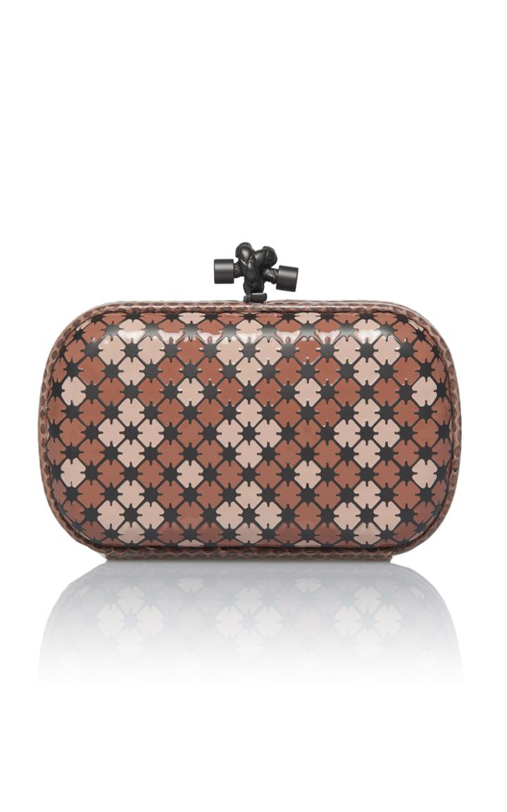 Bottega Veneta Mini Knot Enamel Clutch With Ayers Trim