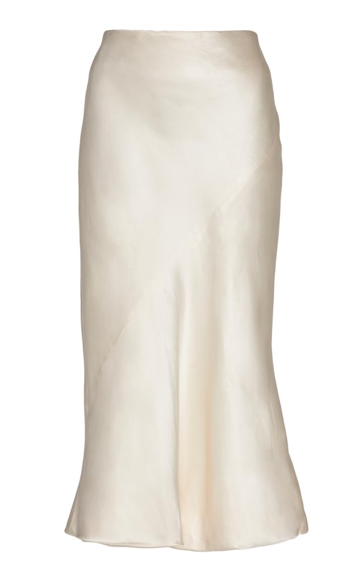 Olivier Theyskens Fitted Bias Cut Midi Skirt