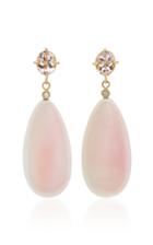 Katey Walker Pink Conch And 18k Yellow Gold Drop Earrings
