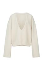 Le17 Septembre Oversized Ribbed Cotton Sweater