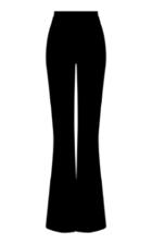 Safiyaa Halluana Crepe Flared Trousers
