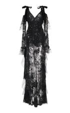 Elie Saab Bead Embroidery Maxi Dress