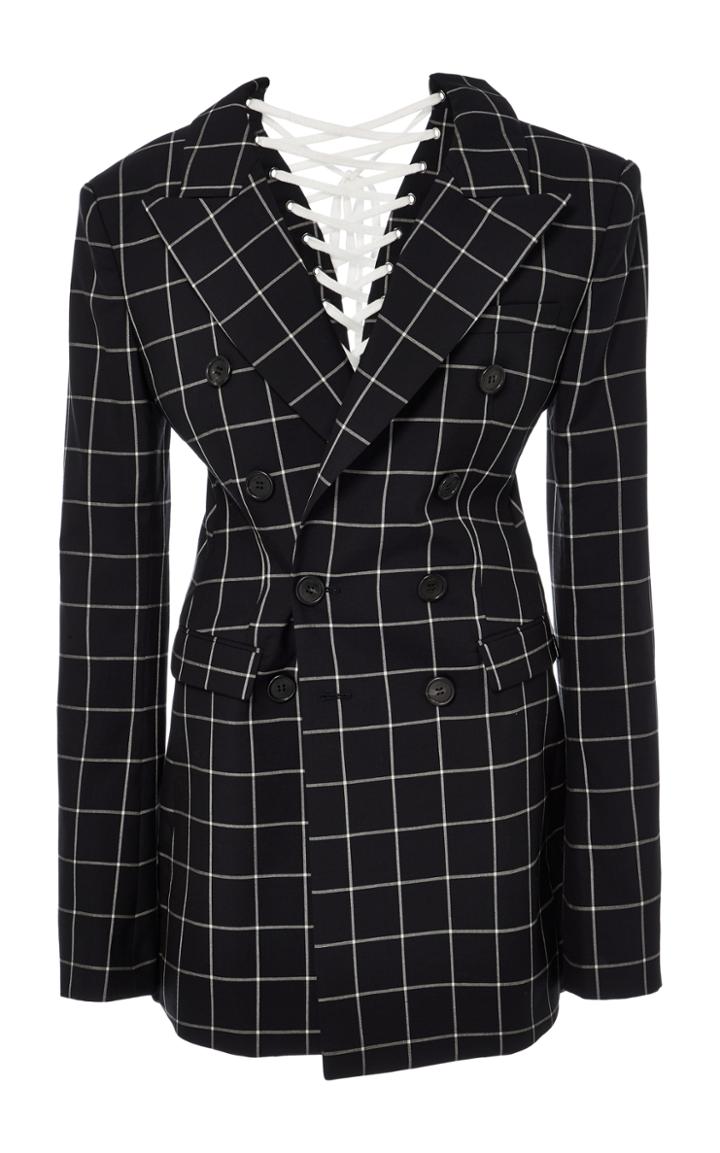 Monse Windowpane Lace Jumpsuit