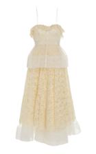 Brock Collection Lace Peplum Midi Dress