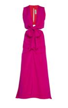 Silvia Tcherassi Cutout Cartagena Silk Dress