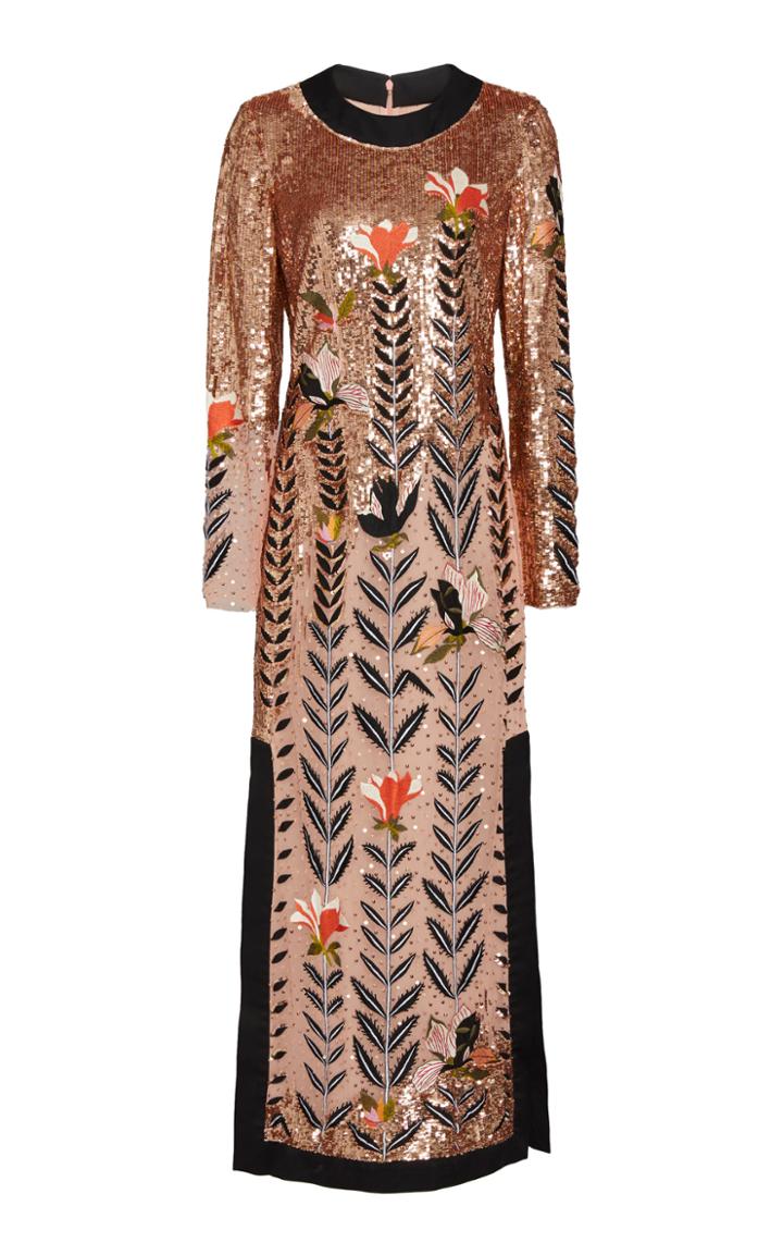 Temperley London Magnolia Sequin Organza Dress