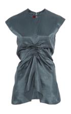 Sies Marjan Vienna Ruched-front Satin Top