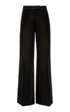 Marina Moscone Wool-blend Straight-leg Pants