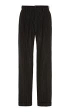 Maison Margiela Pinstriped Straight-leg Woven Pants