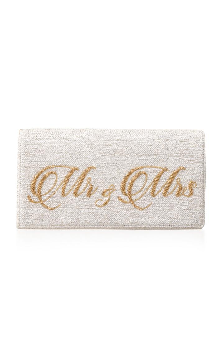 Preciously Paris Mr & Mrs Handmade Clutch