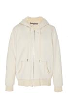 Pologeorgis Zoe Fur-lined Cotton-jersey Hooded Sweatshirt
