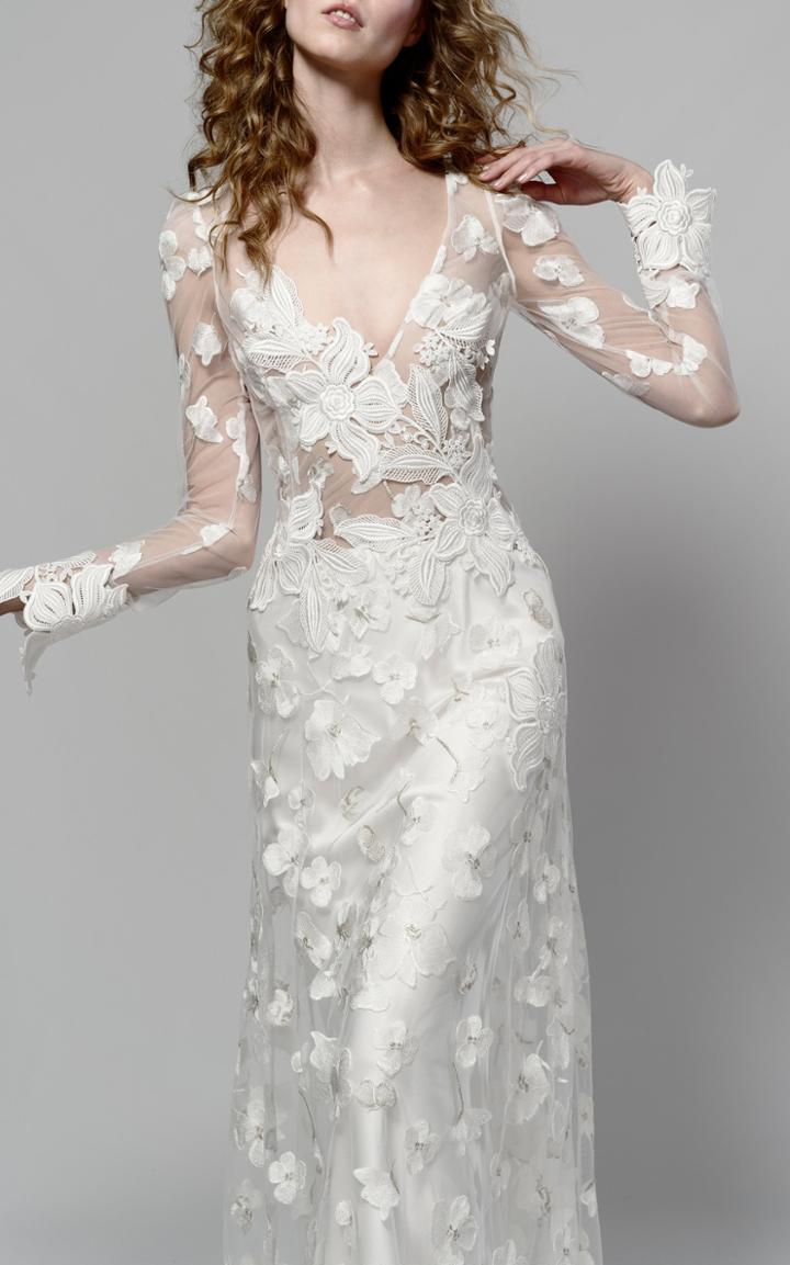 Elizabeth Fillmore Water Lily Tulle Gown