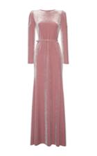 Luisa Beccaria Velvet Maxi Dress