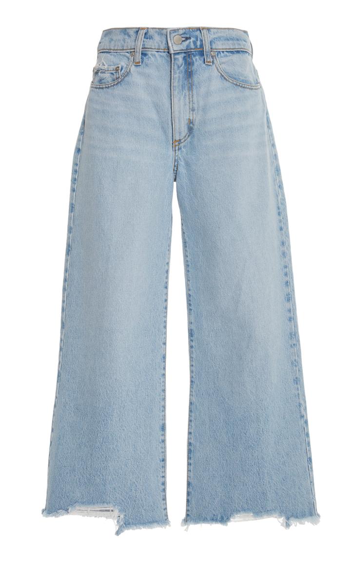 Nobody Denim Skylar High-rise Cropped Wide-leg Crop Jeans