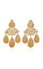 Sylvie Corbelin Marquise Palace Citrine Chandelier Earrings