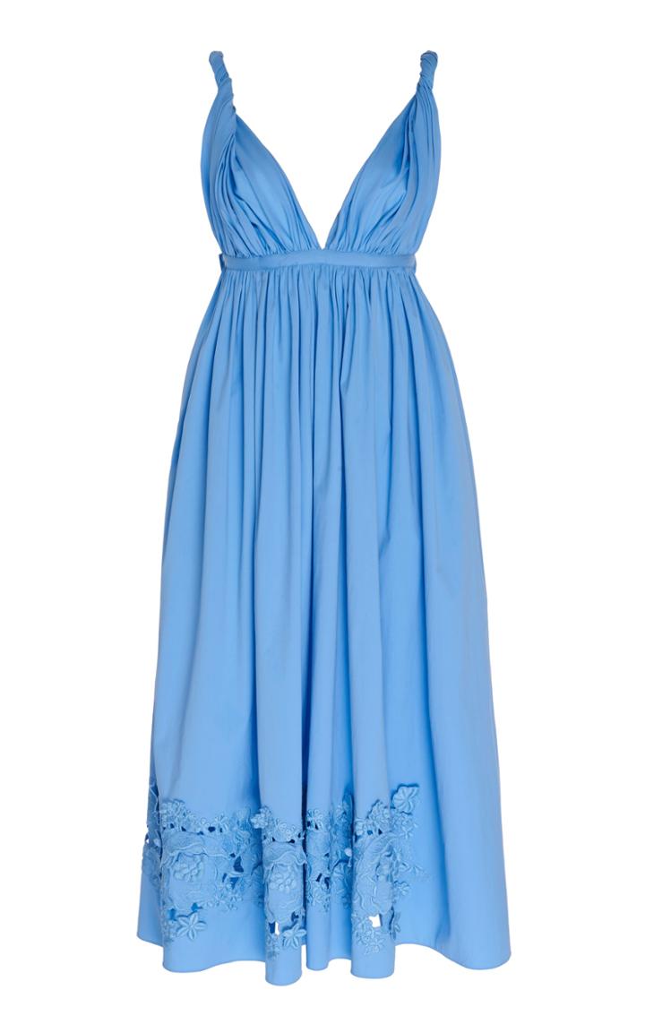 Rochas Quinza Embellished Woven Dress