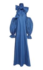 Leal Daccarett Pispirispi Puff-sleeve Denim Dress