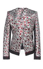 Haider Ackermann Draped Metallic Print Jacket