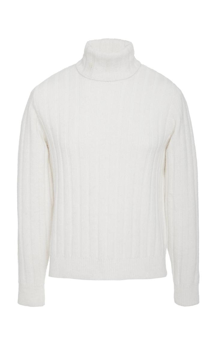 Ami Ribbed Turtleneck Sweater