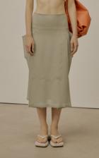 Moda Operandi Low Classic Pocket-detailed Crepe Midi Skirt