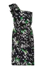Isolda Luau Asymmetrical Ruffle Dress