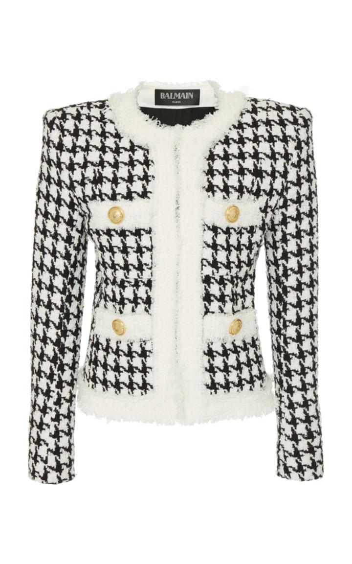 Balmain Houndstooth Straight Jacket