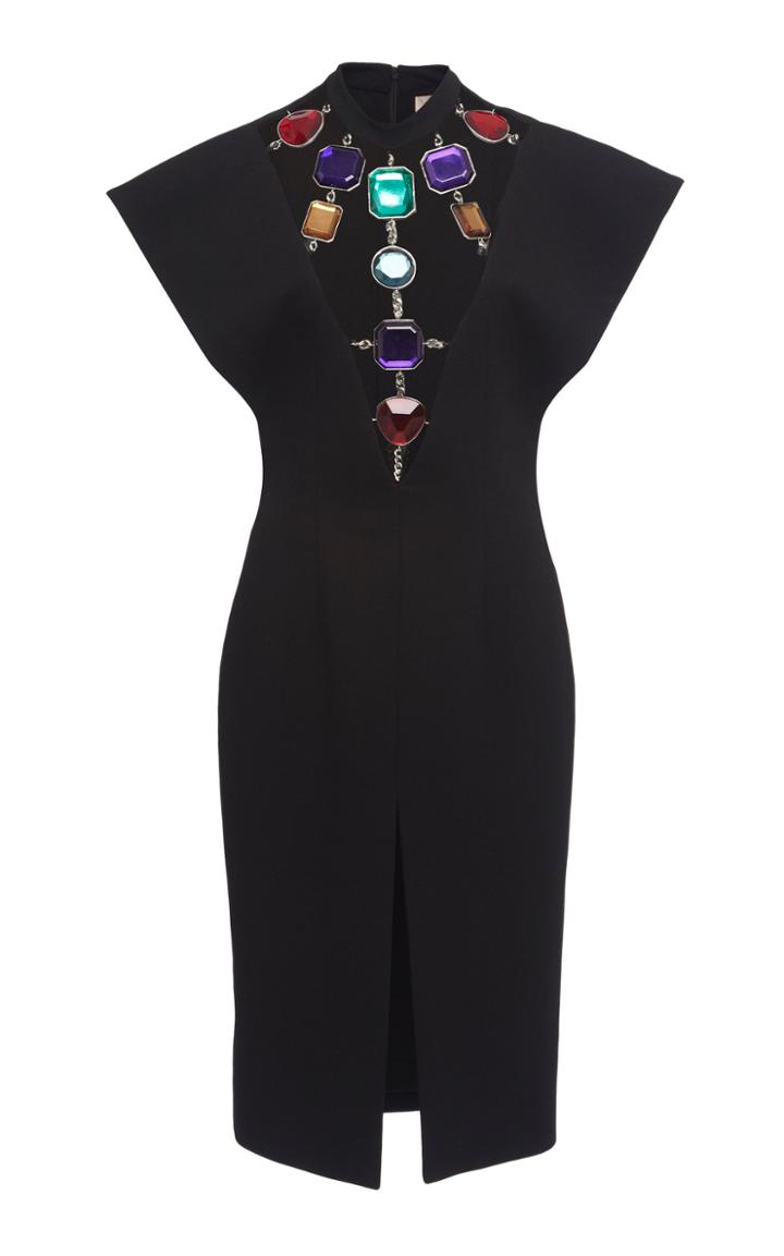 Christopher Kane Wool Gemstones Dress