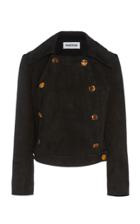 Partow Logan Button-detailed Suede Jacket