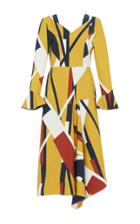 Parden's Yellow Gal Asymmetric Dress