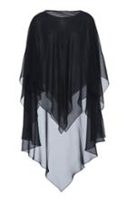 Zac Posen Draped Silk Chiffon Blouse