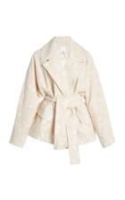 Moda Operandi Acler Clifton Belted Cotton-blend Jacquard Jacket