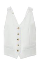 Moda Operandi Max Mara Remo Cotton-gabardine Crisscross-back Vest Size: 4