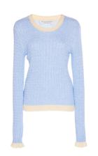 Philosophy Di Lorenzo Serafini Dual Toned Cable Knit Top