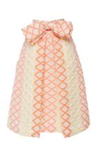 Luisa Beccaria Single Pleat Cloque Skirt