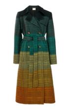 Mary Katrantzou Ombre Prince Of Wales Wool-blend Coat