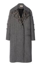 Christopher Kane Herringbone Multi Pocket Coat