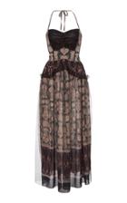 Anna Sui Paisley Border Maxi Dress