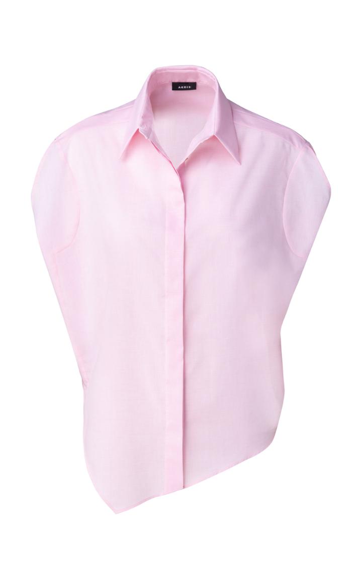 Moda Operandi Akris Asymmetric Cotton-voile Tunic Blouse