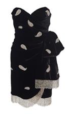 Dundas Embellished Wrap-effect Velvet Mini Dress